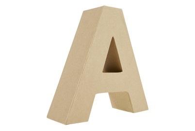 GLOREX, GLOREX Buchstabe aus Karton, Glorex Buchstabe A aus Karton | 17.5 × 15 × 5.5 cm