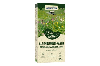 Schweizer, Clever Nature Alpenblumen-Rasen, Schweizer Clever Nature Alpenblumen-Rasen | 25 m²