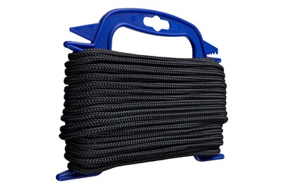 MEISTER, MEISTER SEIL POLYESTER, Meister Polyesterseil Ø 6 mm, 20 m, 700 kg, Schwarz