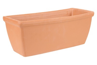 DEROMA, DEROMA Blumenkasten ROMA, Deroma Blumenkasten Roma Terrakotta | 17 × 18 × 42 cm