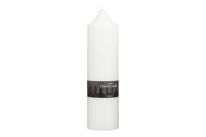 undefined, CHURCH CANDLE WEISS 10X38CM, balthasar Church Candle 38 cm x 10 cm, Weiss