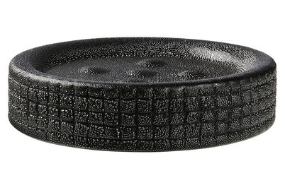 Wenko, WENKO Seifenschale POLARIS JET, Wenko Seifenschale Polaris JET Anthrazit | ? 11 cm