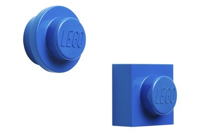 ROOM COPENHAGEN, LEGO Magnet Set blau, 