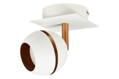 Lucide, LED-Deckenstrahler Binari in Kugelform, weiß, LED-Deckenspot Binari | 4.5 W