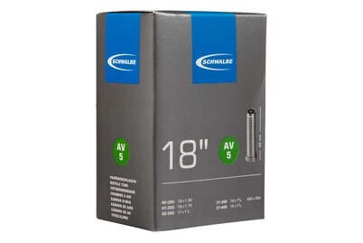 Schwalbe, (32/47-355/400) 18'', Schwalbe Velo-Schlauch mit Autoventil | AV5 | 18 × 1.40/1.75