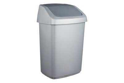 Curver, CURVER Abfalleimer SWING, Curver Abfalleimer Swing Anthrazit | 37.3 × 19.8 × 24.6 cm | 10 l