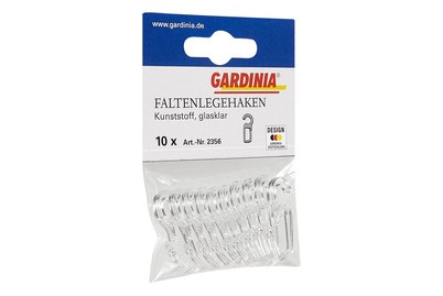 Gardinia, GARDINIA Faltenlegehaken Glasklar, GARDINIA Faltenlegehaken Glasklar