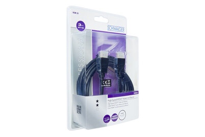 Schwaiger®, Schwaiger HDMI-Kabel 3,0m Schwarz, Schwaiger HDMI-Anschlusskabel | 3 m