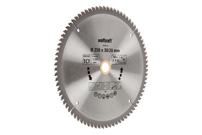 Wolfcraft, WOLFCRAFT Sägeblatt 1 Kapp HM 80Z, Wolfcraft Sägeblatt Kapp HM | 250 mm | 80 Zähne