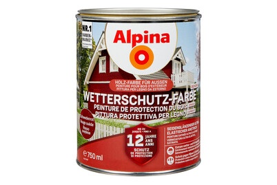 Alpina, ALPINA Wetterschutz-Farbe deckend, Alpina Wetterschutz-Farbe Deckend Rot | 0.75 l
