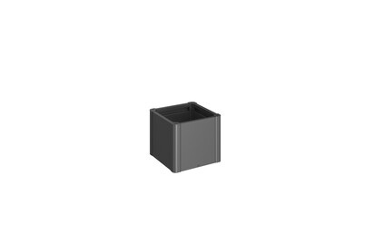 Biohort, Biohort - Hochbeet BELVEDERE MINI - Metall - dunkelgrau - 53/53/45 cm, Biohort Pflanzbeet Belvedere Mini 50 Dunkelgrau