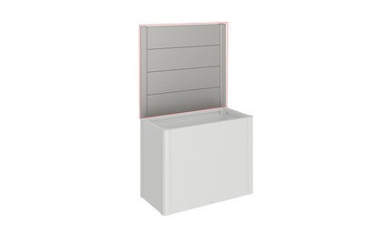 Biohort, Biohort Sichtschutz Pflanzbeet Belvedere, Biohort Sichtschutz Pflanzbeet Belvedere ohne Acrylglas 100 Quarzgrau