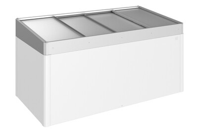 Biohort, Biohort Frühbeetaufsatz zu Hochbeet, Biohort Frühbeetaufsatz HochBeet 2x1 Silber