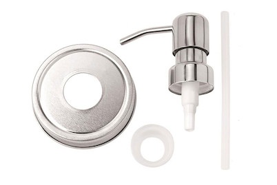 GLOREX, GLOREX Seifenspender, Glorex Seifenspender Deckel mit Pumpe | 7 cm | 4 Stück