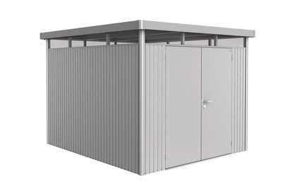 Biohort, GH HighLine H5 silber-met. Doppeltür, Biohort Gerätehaus HighLine Gr. H5 Doppeltüre Silber