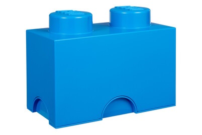 ROOM COPENHAGEN, Room Copenhagen LEGO® Storage Aufbewahrungsbox Brick 2, Schachtel Lego® Brick plastikmaterial blau / 2 Noppen - stapelbar - ROOM COPENHAGEN blau en plastikmaterial