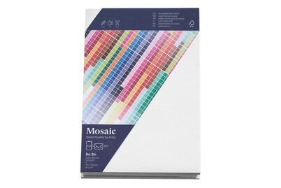 NoName, Artoz Mosaic Karten/Kuverts B6/B6 weiss je 10 Stück, Artoz Mosaic Karten/Kuverts B6/B6 weiss je 10 Stück