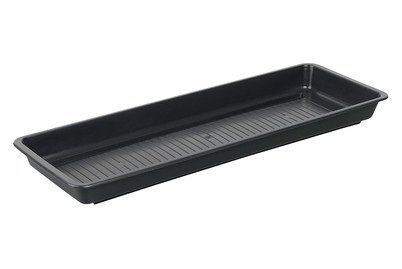 Testrut, Testrut - Untersetzer für Blumenkasten 60 cm - Anthrazit, Home and More Untersetzer für Blumenkiste Anthrazit | 60 × 17 cm