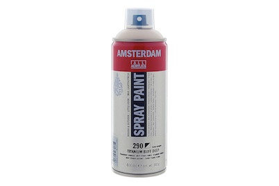 Amsterdam, AMSTERDAM ACRYL SPRAY 400ML TITANBUFF DK, Amsterdam Acryl-Spray Titanbuff Dunkel | 400 ml