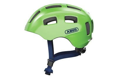 ABUS, Abus Youn-I 2.0 Velohelm neongrün, Abus Helm Youn-I 2.0 sparkling green M