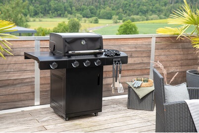 OUTDOORCHEF, Klick 2.0, Nummernrahmen-Set, Kunststoff, 30 × 8cm/50 × 11cm schwarz, Outdoorchef HEAT C-335 50MBAR Gasgrill Schwarz