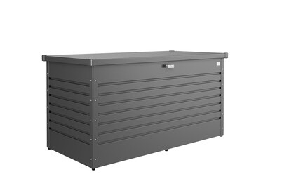Biohort, Biohort Kissenbox , Freizeitbox 160 High , Dunkelgrau , Metall , 160x79x83 cm , pulverbeschichtet, verzinkt , regenabweisend , 001284000109, Biohort Freizeitbox 160 Dunkelgrau