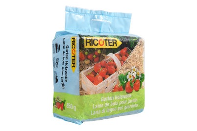 RICOTER, Ricoter Garten Holzwolle Bodenabdeckung, Ricoter Garten Holzwolle | 850 g