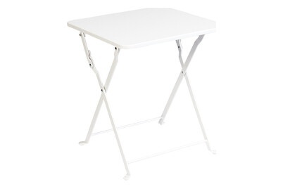 Home&More, Seitentisch klappbar Jula 40 x 40 cm weiss, Home and More Seitentisch Jula Weiss | 40 × 40 cm