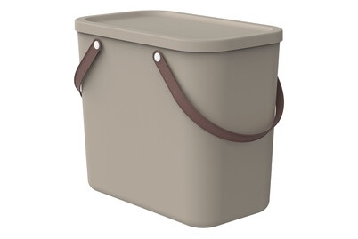 Rotho, ROTHO - Aufbewahrungsbox ALBULA - taupe - recyceltes Material - 23.5/40/34 cm, ROTHO Aufbewahrungsbox »C 25 l ALBULA«, (1 St.)