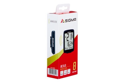 Sigma, SIGMA BC 8.0 WL ATS Fahrradhalterung, SIGMA Fahrradcomputer BC 8.0 WL ATS schwarz