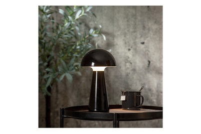 Star Trading, Akku Tischlampe Mushroom schwarz, 