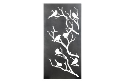 Nouvel, Paravent Birdie 200 x 100 cm anthrazit, Nouvel Paravent Birdie Anthrazit | 2 × 1 m