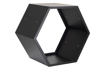 Nouvel, Kaminholzregal Honeycomb, 1 Stück, schwarz, Nouvel Kaminholzregal Honeycomb Schwarz | 52.4 × 60 × 35.4 cm