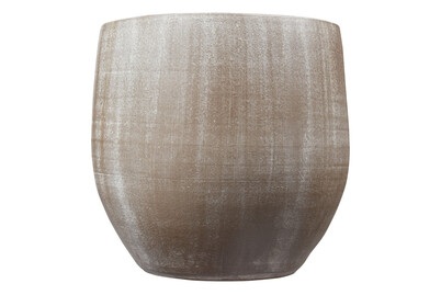 Home&More, Übertopf ivory Ø25xH23CM, Übertopf ivory Ø25xH23CM