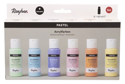 undefined, Acrylfarben Set Pastell 6er Set, Acrylfarben Set Pastell 6er Set
