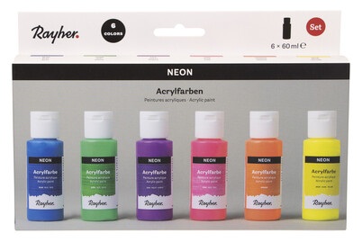 undefined, Acrylfarben Set Neon 6er Set, Acrylfarben Set Neon 6er Set
