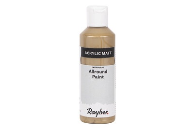 Rayher, Allround Paint Acrylfarbe Metallic, Flasche 80ml, Allround Paint Acrylfarbe Metallic, Flasche 80ml