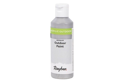 Rayher, Outdoor Paint Acrylfarbe Metallic, Flasche 80ml, Outdoor Paint Acrylfarbe Metallic, Flasche 80ml