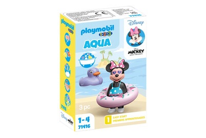 PLAYMOBIL, 71416 Minnies Strandausflug Multicolor, Playmobil 71416 1.2.3 & Disney: Minnies Strandausflug