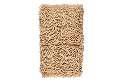 swisspet, Teppichvorlage Chenille, braune Pfote Hunde Kissen, Teppichvorleger Chenille, braune Pfote