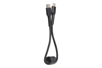 SBS, Usb-C auf Usb-C Spiralkabel. 50 Zentimeter, SBS Usb-C auf Usb-C Spiralkabel | 0.5 m