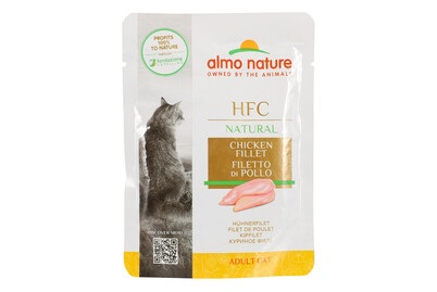 Almo Nature, Almo Nature Classic Hühnerfilet 55g, Almo Nature HFC Natural Hühnerfilet, Nassfutter für Katzen (55g)