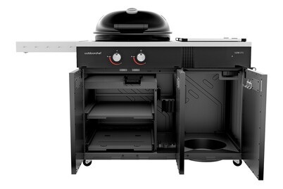 OUTDOORCHEF, Lugano 570 G EVO II 50Mbar, OUTDOORCHEF LUGANO 570 G EVO II Gasgrill Schwarz