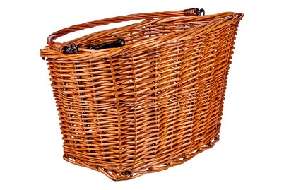 California, California Fahrradkorb vorne Rattan mit Klickhalterung | 16 l, California Fahrradkorb vorne Rattan mit Klickhalterung | 16 l