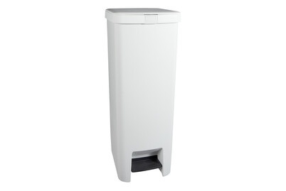 BRABANTIA, Brabantia Abfalleimer StepUp 40 l, Hellgrau, Brabantia Mülleimer »StepUp 40 l, Hellgrau«, 1 Behälter