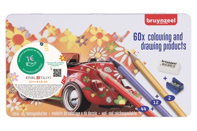 Bruynzeel, BRUYNZEEL Farbstifteset Kids 60312904 60 Farben Metalletui, Bruynzeel Farbstifteset Kids, 60312904, (60 Farben, Metalletui)