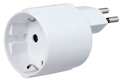 AYCE, Reiseadapter Schuko 16a Weiss