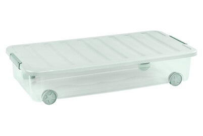 Curver, Curver Scotti Unterbettbox 35L mit Rollen, translu, Curver Scotti Unterbettbox 35L mit Rollen, translu