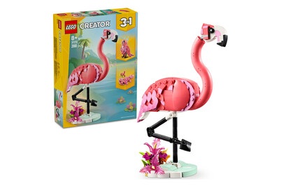 LEGO, LEGO® - 31170 Wilde Tiere: Rosa Flamingo, Multicolor, LEGO® Spielbausteine »Creator Wilde Tiere: Rosa Flamingo 31170«, (288 St.)