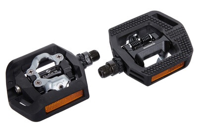 Shimano, Shimano PD-T421 / / SPD trekking pédale, Shimano Fahrradpedale PD-T421 mit Cleat und Reflektor Box